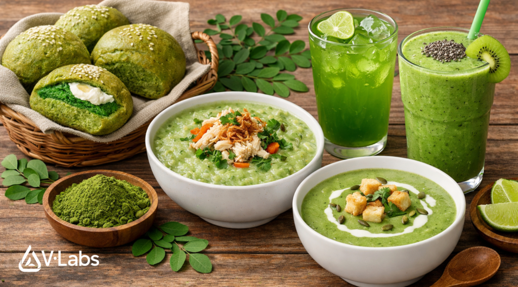 Chế biến món ăn với bột chùm ngây