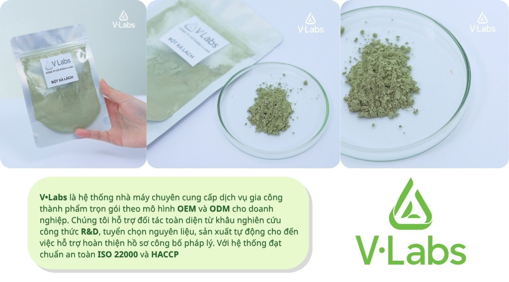 GIA CÔNG CÁC DÒNG BỘT RAU CỦ TRỌN GÓI OEM/ODM